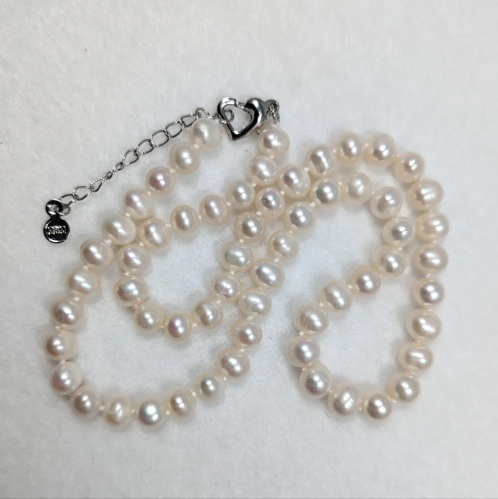 REAL - 7-8mm Pearl Necklace - Picture 6 of 13
